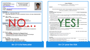 les différences entre CV français et américains sont grandes